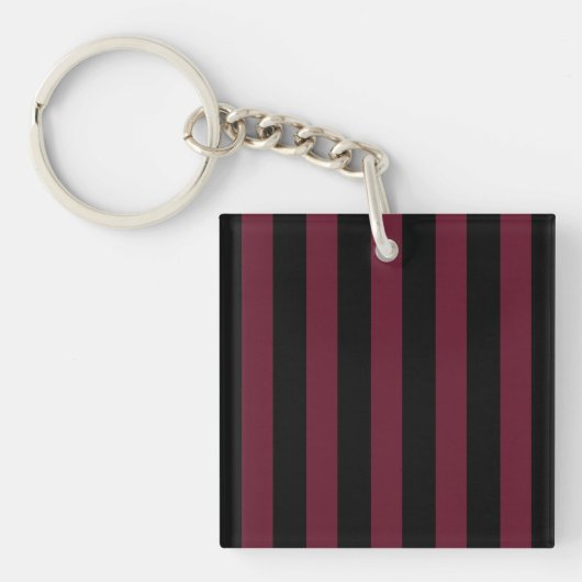 Porte-clés Bande bordeaux et noire (Devant)