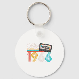 Porte-clés Bande cassette vintage 1966 60e anniversaire 60 an