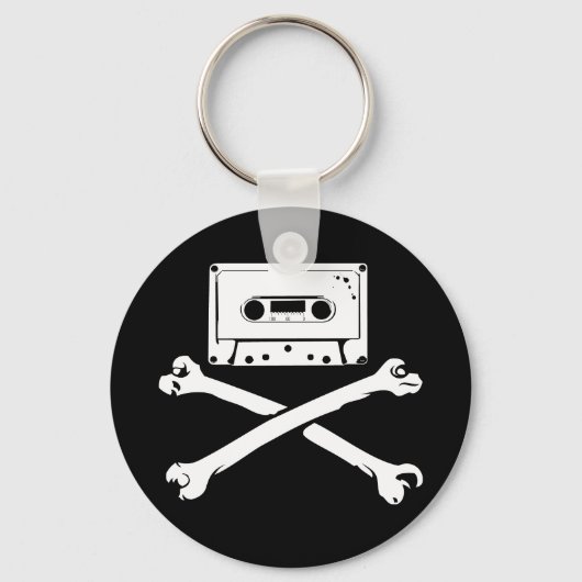 Porte-clés Bande & Crossbones Musique Pirate Piracy Accueil T (Recto)