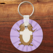 Porte-clés Bande dessinée Abyssinian Guinea Pig (Recto)