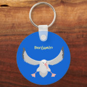 Porte-clés Bande dessinée de l'oiseau mûre albatros (Recto)