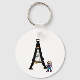 Porte-clés Bande dessinée de Tour Eiffel