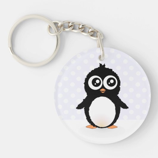 Porte-clés Bande dessinée mignonne de pingouin (Devant)