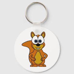 Porte-clés Bande dessinée mignonne d'écureuil