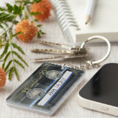 Porte-clés Bande magnétique rétro T1 Mixtape Cassette personn (Devant droit)