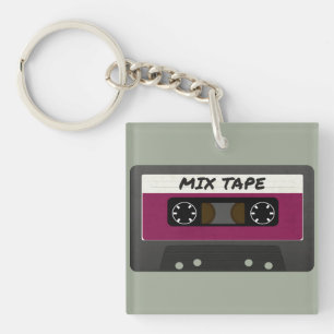 Porte-clés Bande Mélange Violet - 80s Et 90s Cadeau Inspiré R