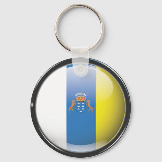 Porte-clés Bandera y escudo de Islas Canarias