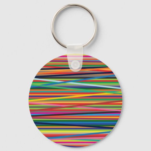 Porte-clés Bandes abstraites colorées (Recto)