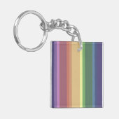 Porte-clés Bandes arc-en-ciel coupées (Devant gauche)