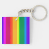Porte-clés Bandes arc-en-ciel irrégulières (Dos)