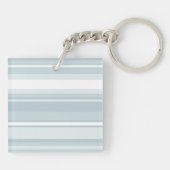 Porte-clés Bandes bleu glace monogramme (Dos)