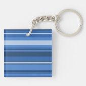 Porte-clés Bandes bleu monogramme (Dos)