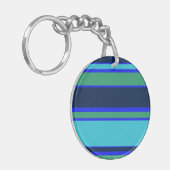 Porte-clés Bandes bleues et vertes (Devant gauche)