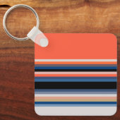 Porte-clés Bandes bleues orange (Recto)
