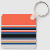 Porte-clés Bandes bleues orange (Dos)