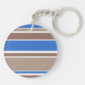 Porte-clés Bandes Brown et bleues (Dos)