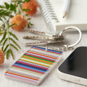 Porte-clés Bandes chaudes et colorées (Devant droit)
