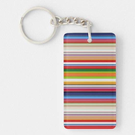 Porte-clés Bandes chaudes et colorées (Devant)