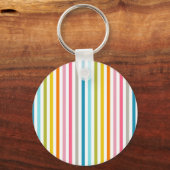 Porte-clés Bandes de bonbons colorées (Recto)