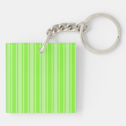 Porte-clés Bandes de bonbons vert citron (Dos)