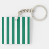 Porte-clés Bandes de bonbons vert et blanc (Dos)
