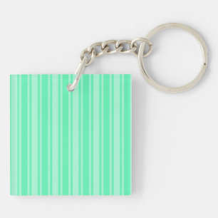 Porte-clés Bandes de bonbons vertes à la menthe