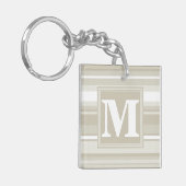 Porte-clés Bandes de grès monogramme (Devant gauche)