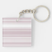 Porte-clés Bandes de quartz roses monogrammes (Dos)