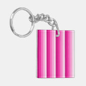 Porte-clés Bandes d'ombre rose chaud (Devant gauche)