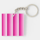 Porte-clés Bandes d'ombre rose chaud (Dos)