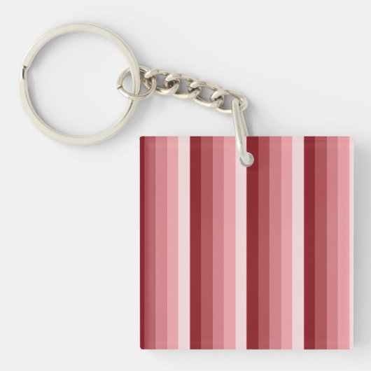 Porte-clés Bandes d'ombre rouges (Devant)