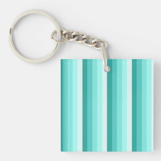 Porte-clés Bandes d'ombre turquoise (Devant)