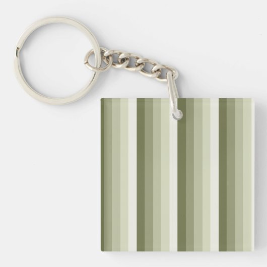 Porte-clés Bandes d'ombre vert olive (Devant)