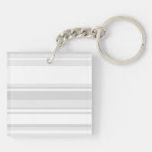 Porte-clés Bandes gris clair monogrammes (Dos)