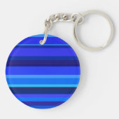 Porte-clés Bandes horizontales bleues (Dos)