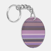 Porte-clés Bandes horizontales mauves (Devant gauche)