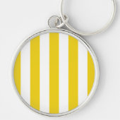 Porte-clés Bandes Jaunes, Blancs, Motif rayé (Devant)