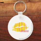 Porte-clés Bandes minces Jaune (Recto)