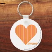 Porte-clés Bandes minces Orange 3 (Recto)