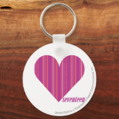 Porte-clés Bandes minces pourpres 4 (Recto)