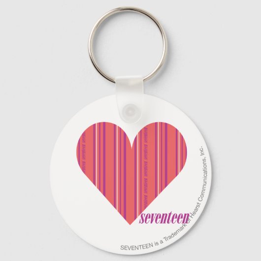 Porte-clés Bandes minces rose 3 (Recto)