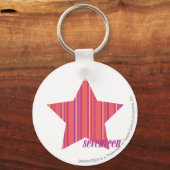 Porte-clés Bandes minces rose 4 (Recto)