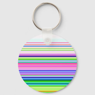 Porte-clés Bandes néon colorées chaudes