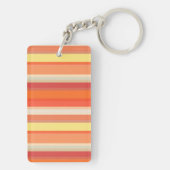 Porte-clés Bandes rouges mignonnes orange (Dos)