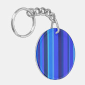 Porte-clés Bandes verticales bleues (Devant gauche)
