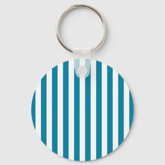 Porte-clés Bandes verticales bleues et blanches (Recto)