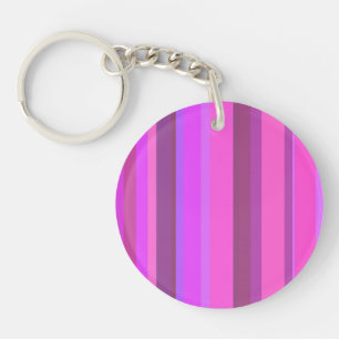 Porte-clés Bandes verticales roses