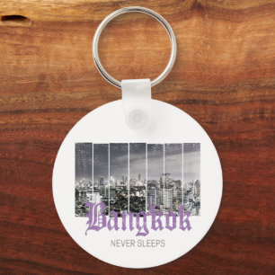 Porte-clés Bangkok Skyline Vintage BKK Retro Thaïlande Design
