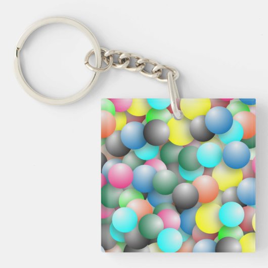 Porte-clés Bannière Ballons colorés (Devant)