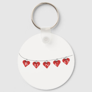 Porte-clés Bannière de Bunco Heart